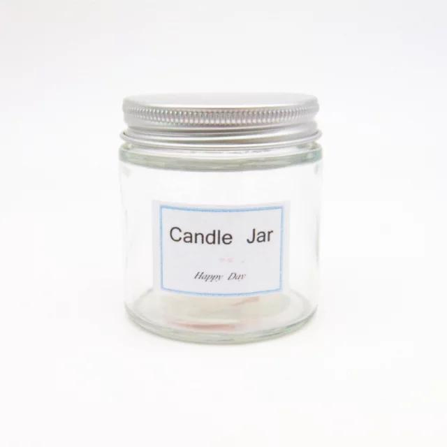 Стеклянная банка для свечи 120 мл с крышкой