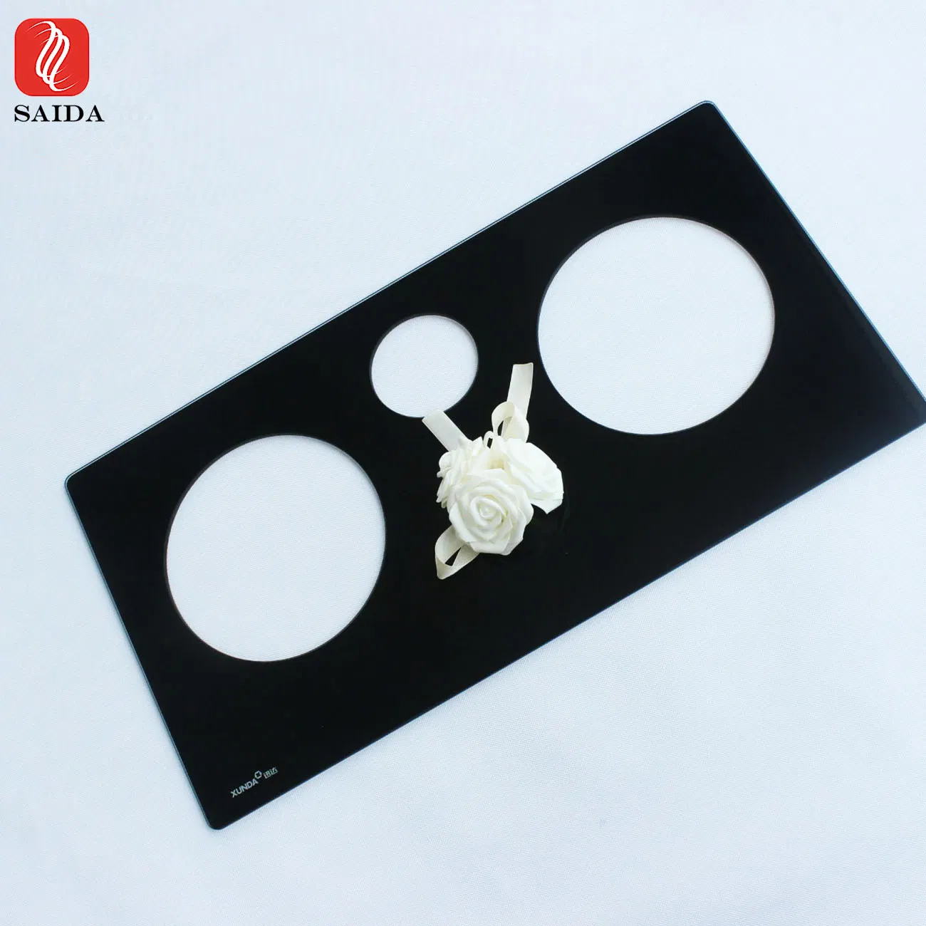 6mm-8mm Customzied High Quality Heat Resistance 2 Burner Gas Stove Glass Top Panel