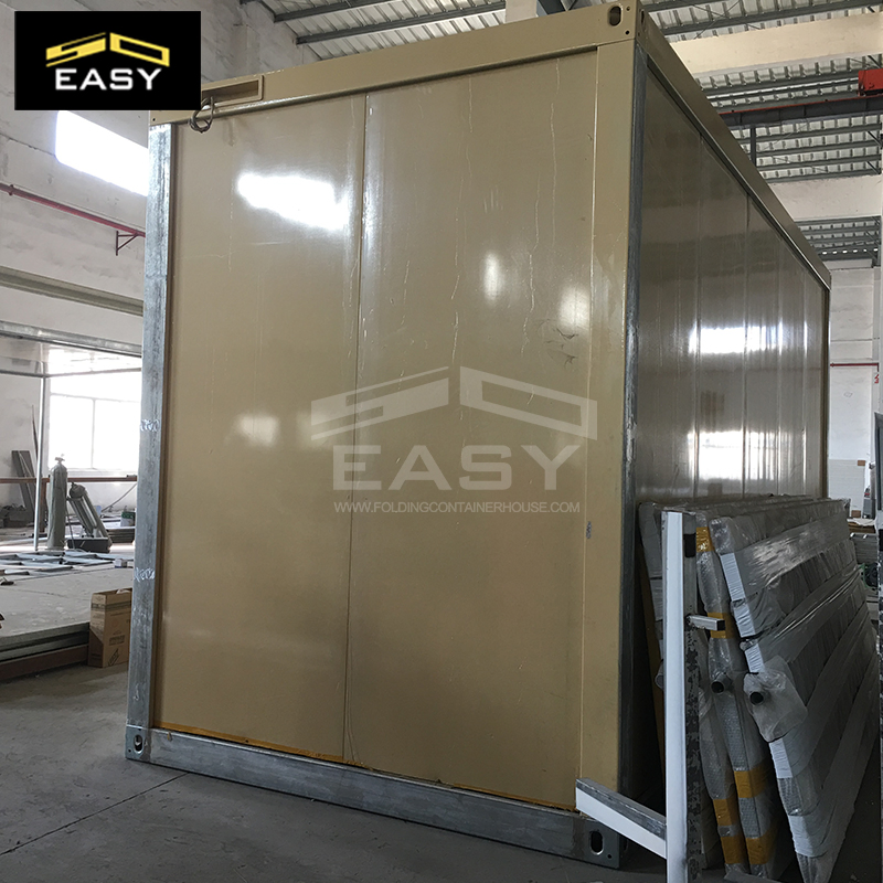 Yellow Metal Frame Modular Prefabricated Container House for Toilet