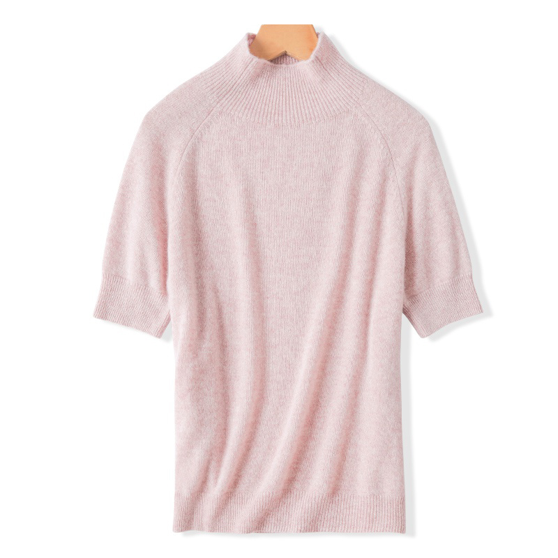 Футболка женская кашемировая белая короткий рукав