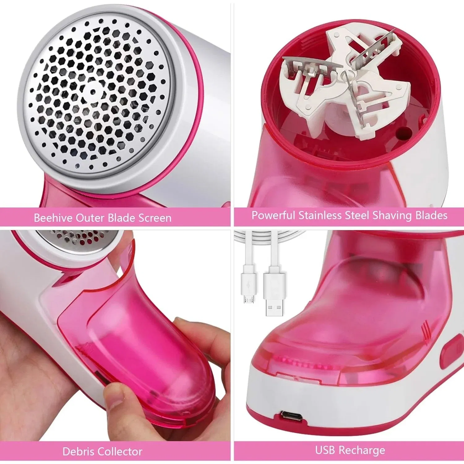 Manual Hair Removal Fabric Shaver Lint Roller Clothes Brush Portable Wooden Lint Remover Tools