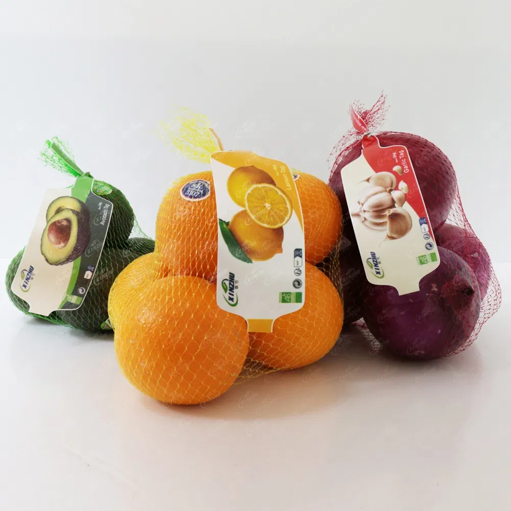 200mic Eco Direct Thermal Label Material Potato Vegetable Net Bag Fruit Tag