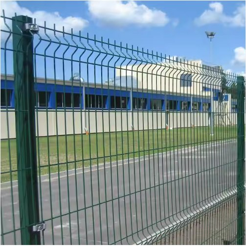Yard Link 3D Curved Fence PVC Coated Iron Wire Fence Steel Panel Forti V Fold Welded Wire Mesh Panel