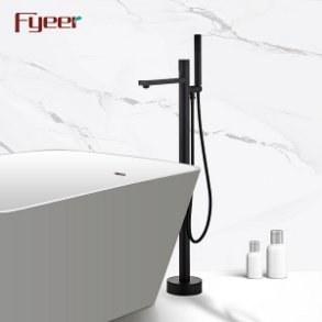 Смеситель для ванны Fyeer матово-черный с душевой лейкой