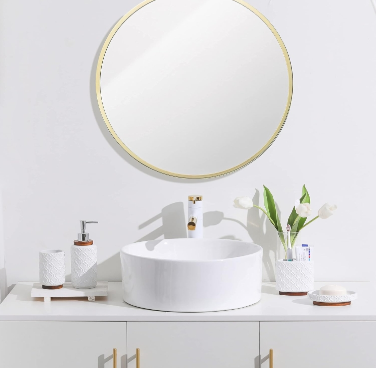 Great Design Single Ceramic Cup Elegant Tone Home Bathroom Accessories