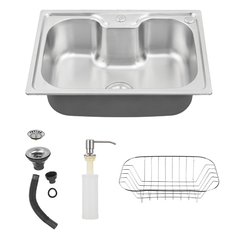 Brazil Pia Da Cozinha Pressed Machine Kitchen Sink Brushed Modern Hot Sale Stainless Steel