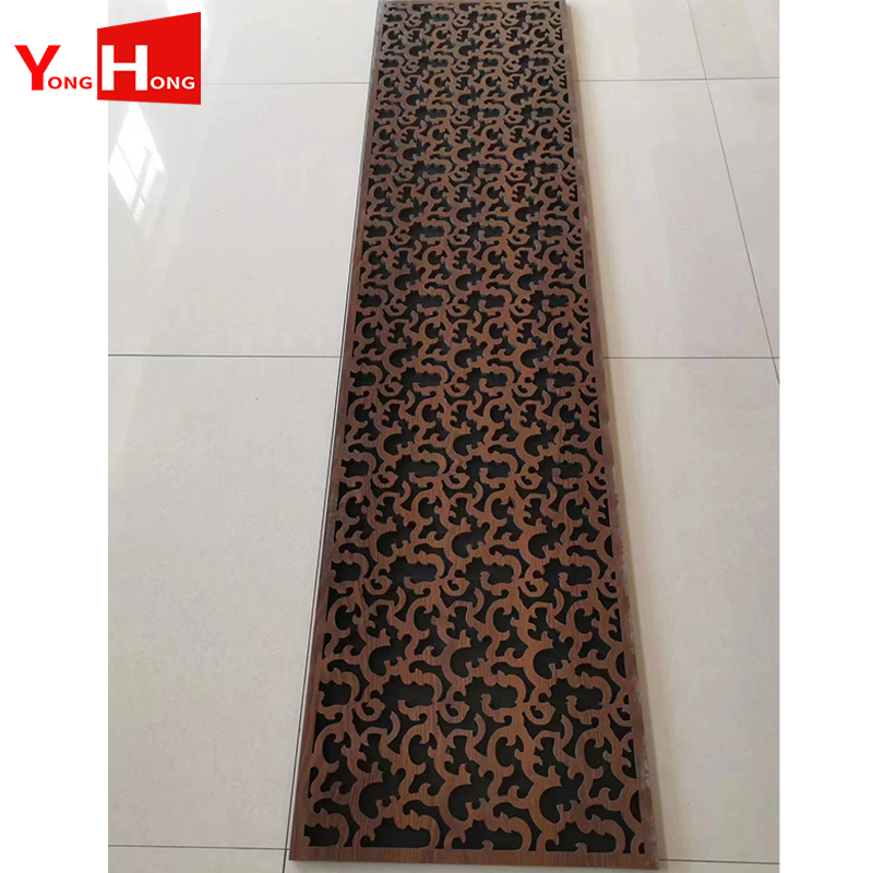 Interior Decorated Building Material 3D Acoustic Pet Felt Wooden Wall Panel
