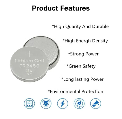 Cr1220 Cr1225 Cr1616 Cr1620 Cr1632 Cr2016 Cr2025 Cr2032 Button Coin Battery for Remote Control Car Key Alkaline Cell with Bulk Packaging