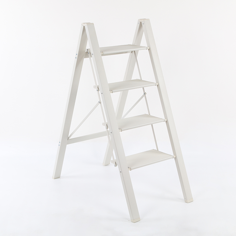 Home Adjustable Flower Rack Aluminum Ladder for 4 Steps Household with Light Weight