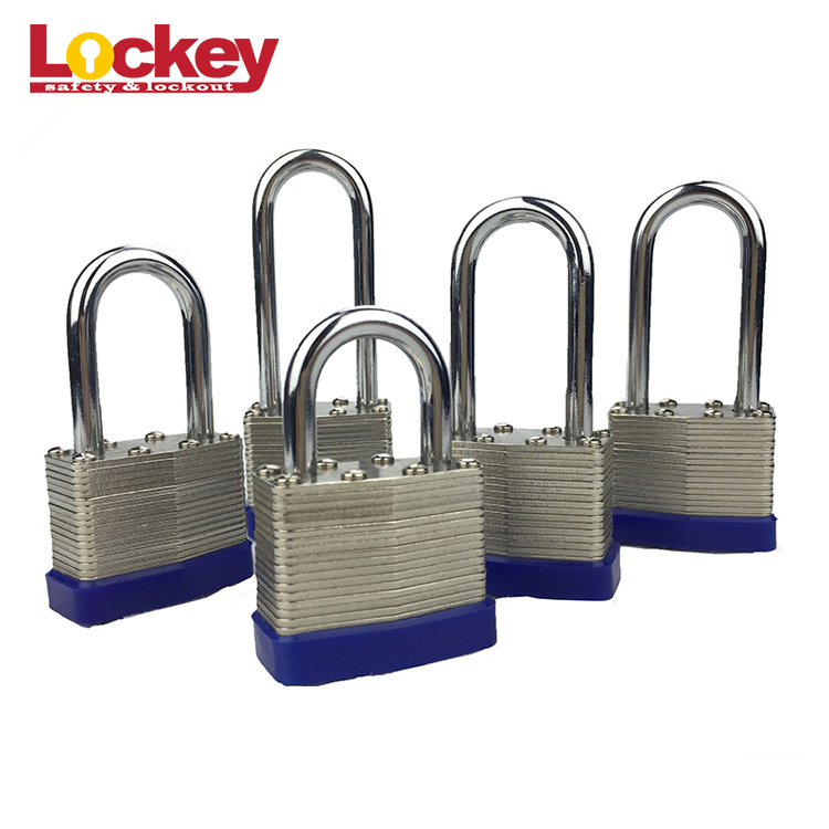 25mm Industrial Steel Shackle Laminated Safety Padlock
