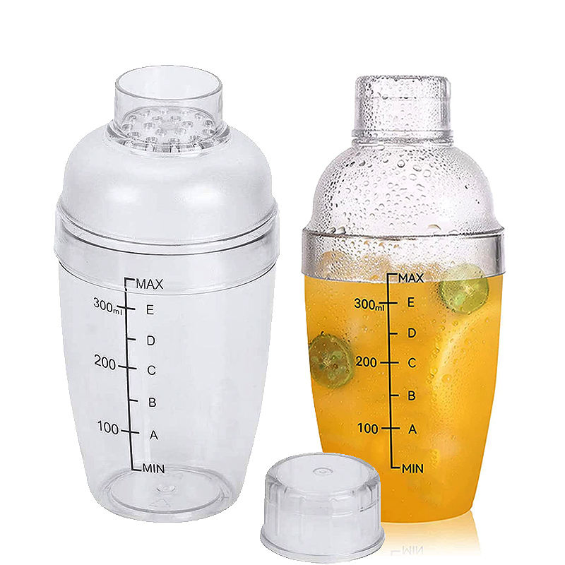 Wholesale Price 350ml Bartender Cocktail Shakers High Quality Plastic Shakers Cocktail