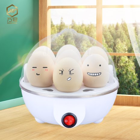 Efficient Smart Versatile Egg Cooker with Steamer Function for All Eggs