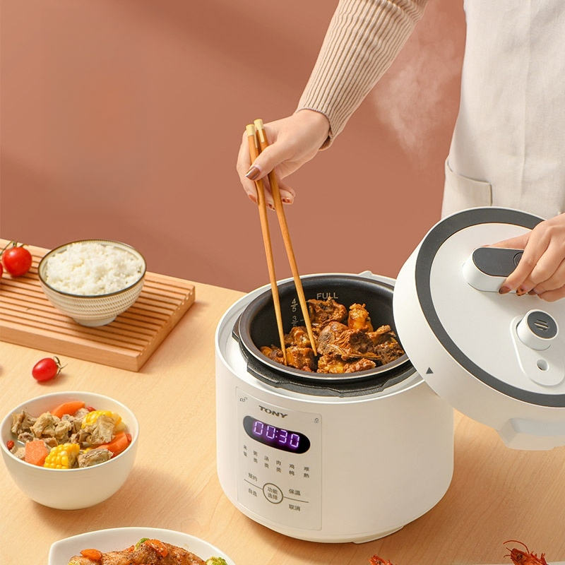 Compact Multi-Function Rice Cooker with Smart Exhaust Control