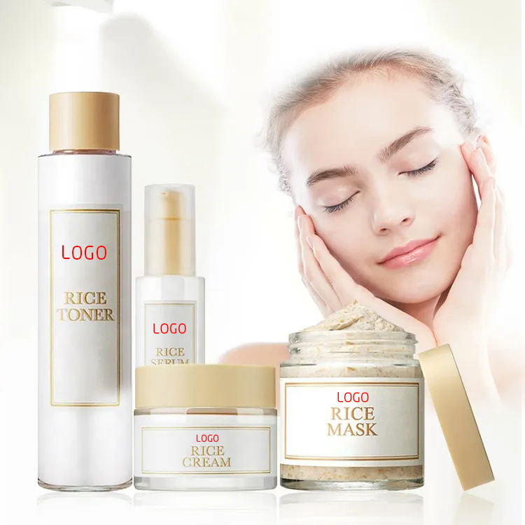 Beauty Cosmetics Skin Care Hydrate and Brighten The Skin Rice Skin Care Set