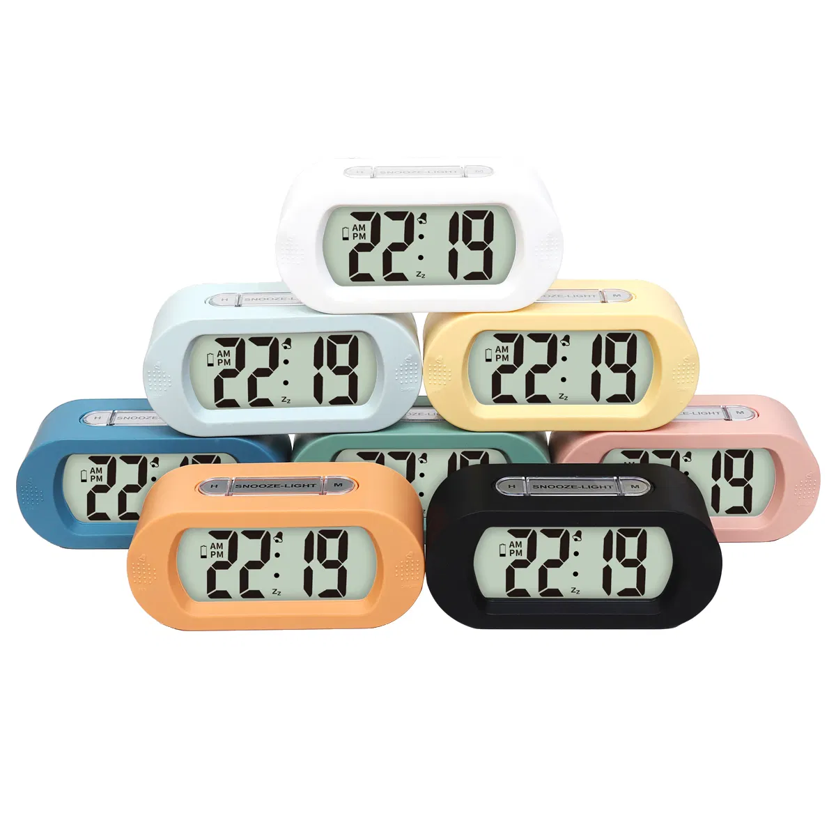 New Design Large Number Alarm Snooze Time Digital Clock Gift Item for Friends and Kids