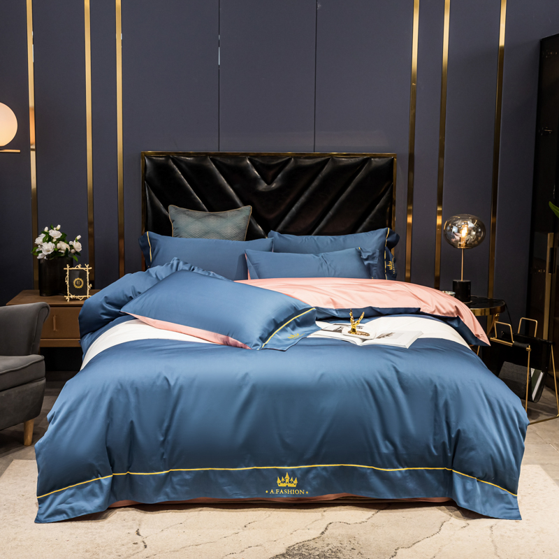 Satin Pillow Case OEM Bed Sheets Cotton Bedding Set