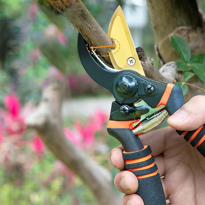 Aluminium Alloy Garden Pruner Hand Pruning Scissor Shears for Tree Cutting