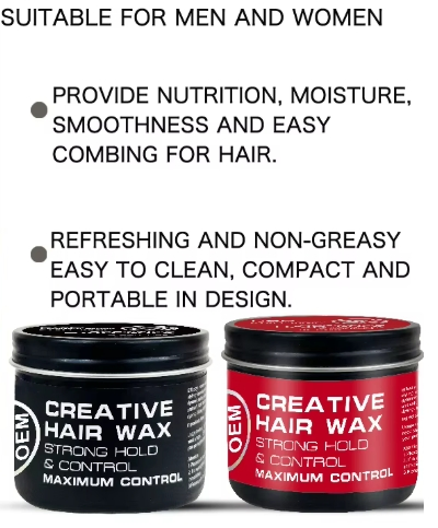 Cangty Price Molding Hair Wax 100% Strong Hold Pomade Hair Wax Long-Last Customize Hair Man for Wax