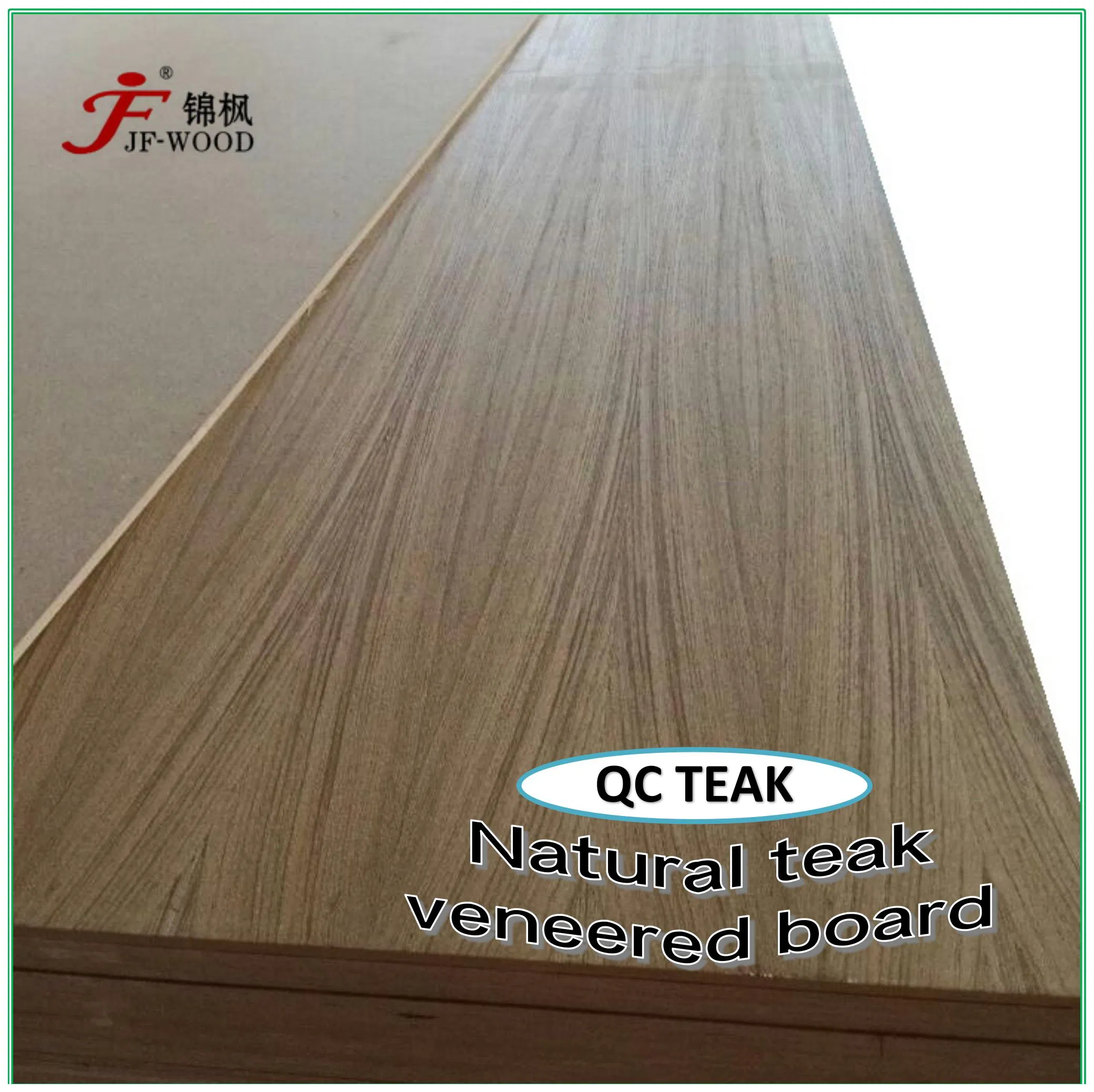 High Quality 4*8 Size QC Cut Teak Veneer MDF