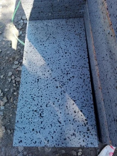 Grey Basalt Stone Volcanic Stone Lava Stone Honed Surface Tiles
