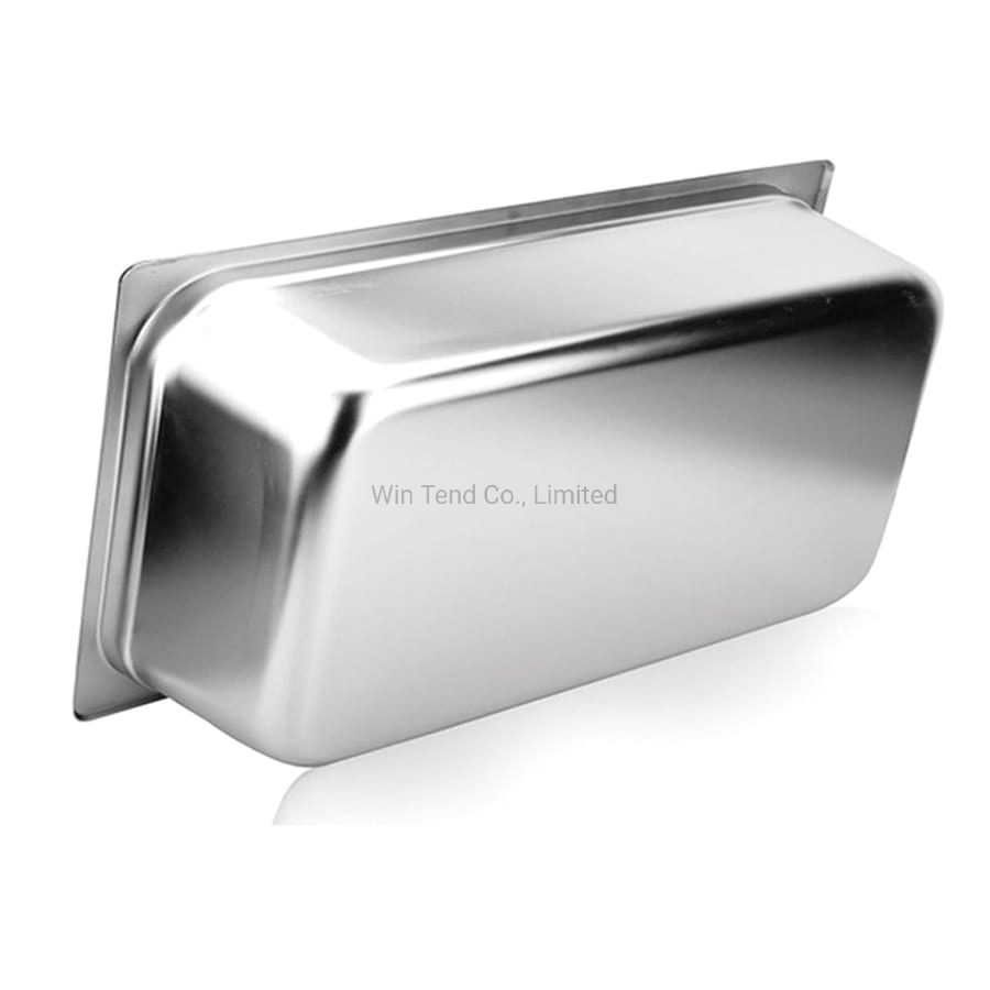 Stainless Steel Electrolytic Hotel Buffet 1/2 Gn Gastronorm Food Pan Container with Lid