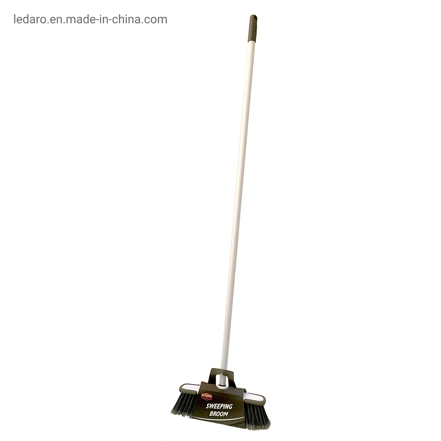 Homeware Sweeping Broom with Standing Upright Durable Long Steel Handle for Kitchen Home Office Cleaning