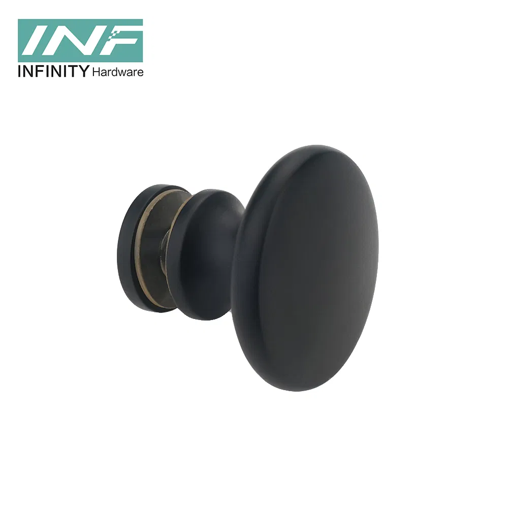 Factory Sale Modern Metal Stainless Steel Brass Zinc Aluminum Alloy Solid Shower Room Glass Sliding Different Shape Black Door Knob