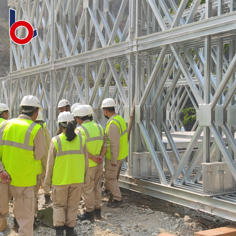 High Performance Precision Steel Structure Bridge End Plate for Bailey Bridge