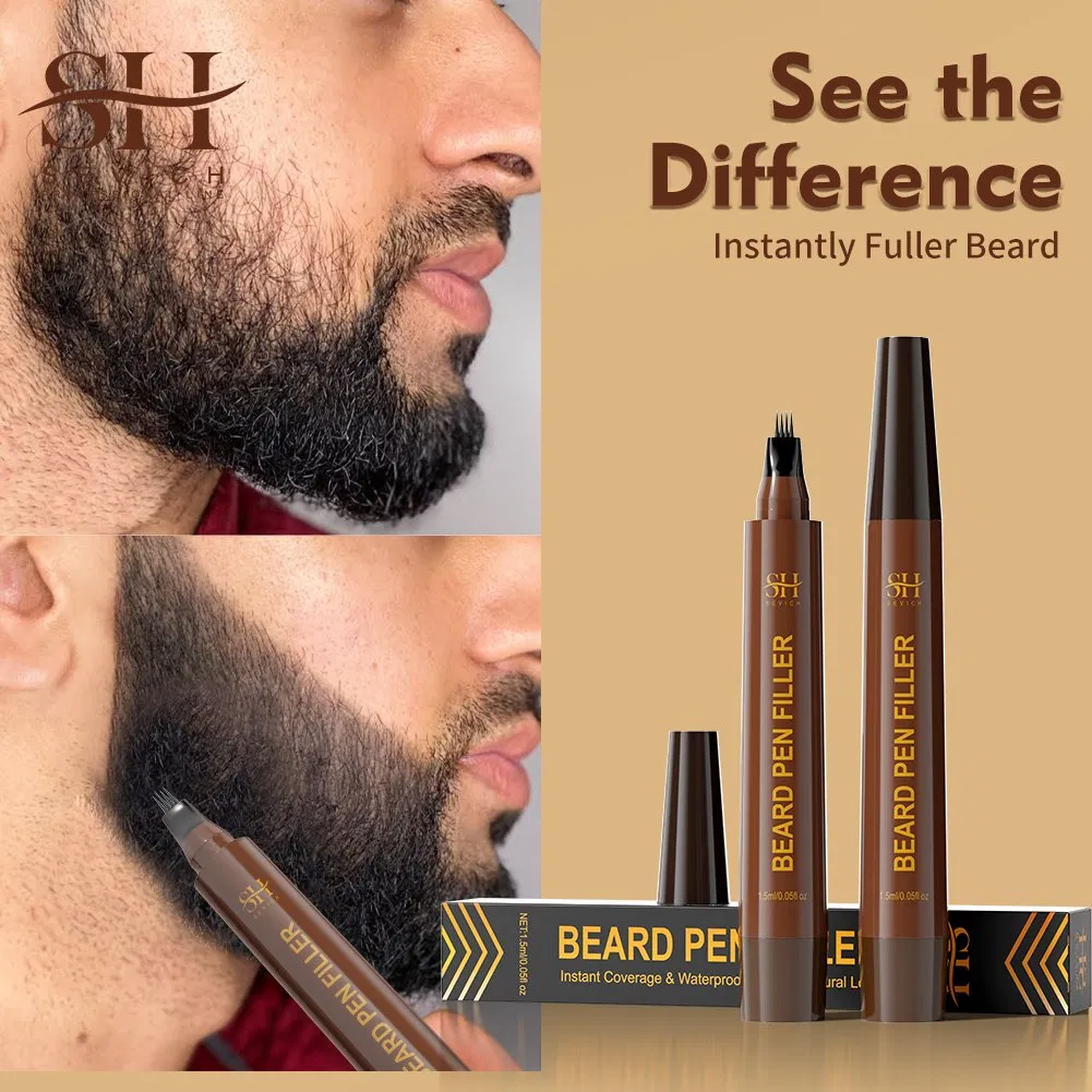 Waterproof Long Lasting Beard Moustache Pen Beard Full Enhancer Pen