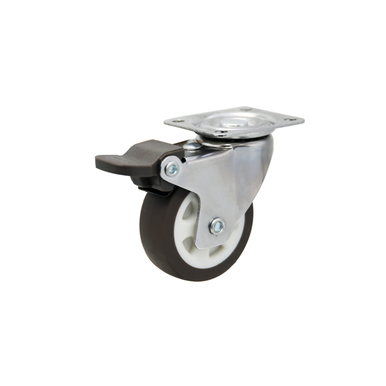 25 12 Customized Rubber Tyre Heavy Duty Wheel Chrome Caster in China