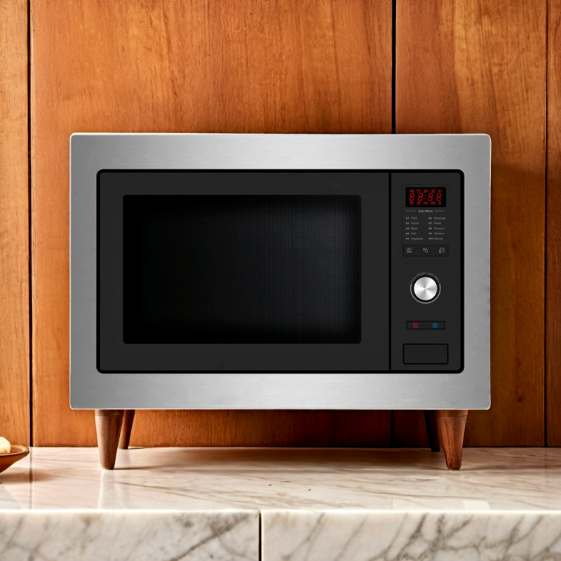 Sleek Built-in Microwave Oven with User-Friendly Mechanical Control