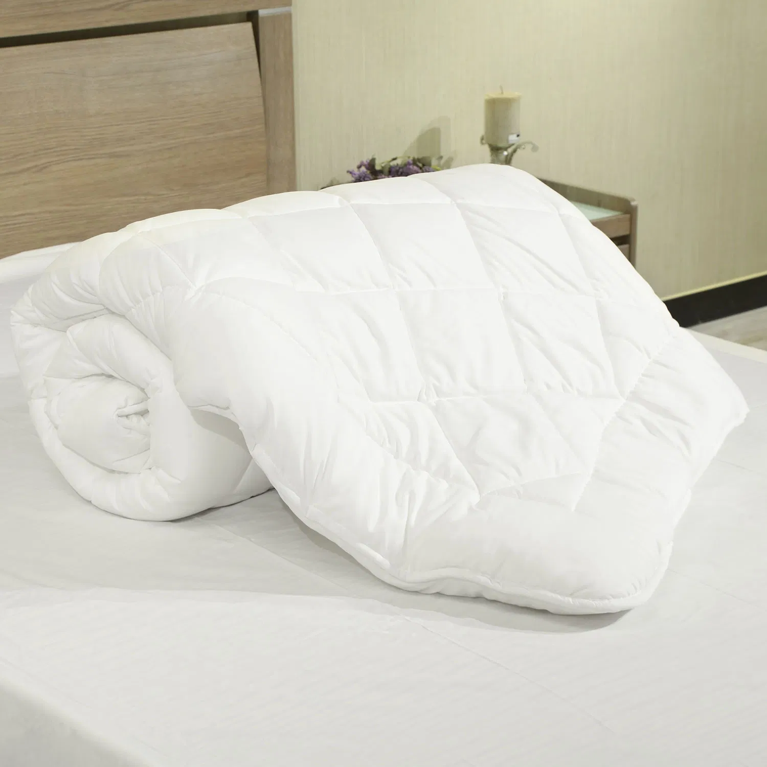 Hypoallergenic Home Textile Full Queen Size Pongee Fiber Quilt Duvet for All Season