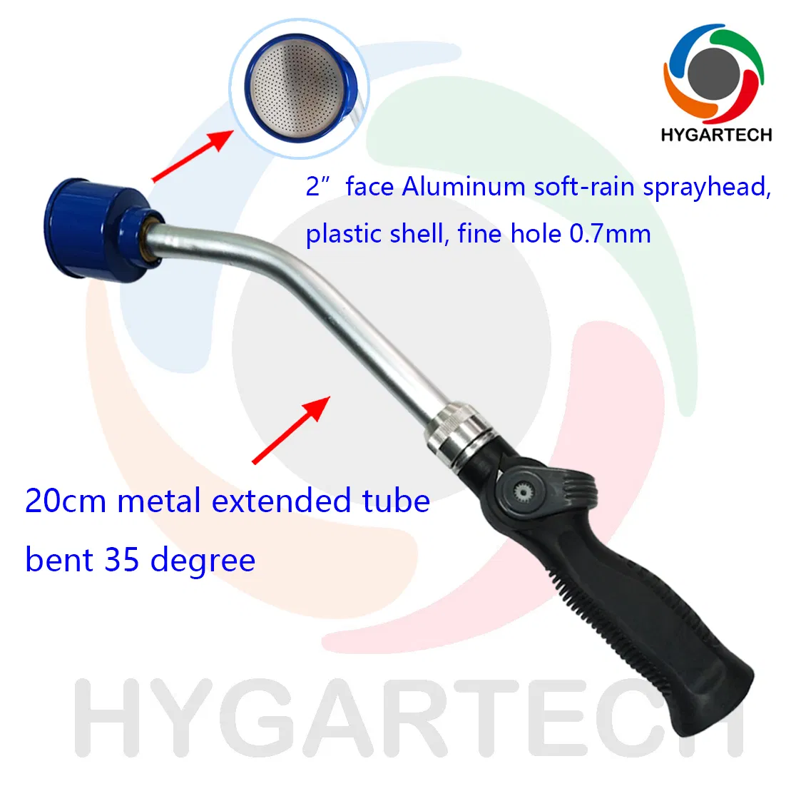 Thumb Control Metal Extended Soft-Rain Sprayer