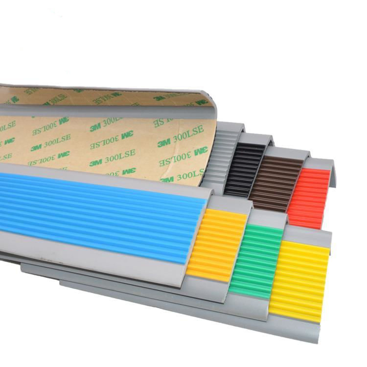 Non Slip Outdoor Edge Trim Protection Flooring Stairs Laminate Nose PVC Stair Tread Strip Nosing