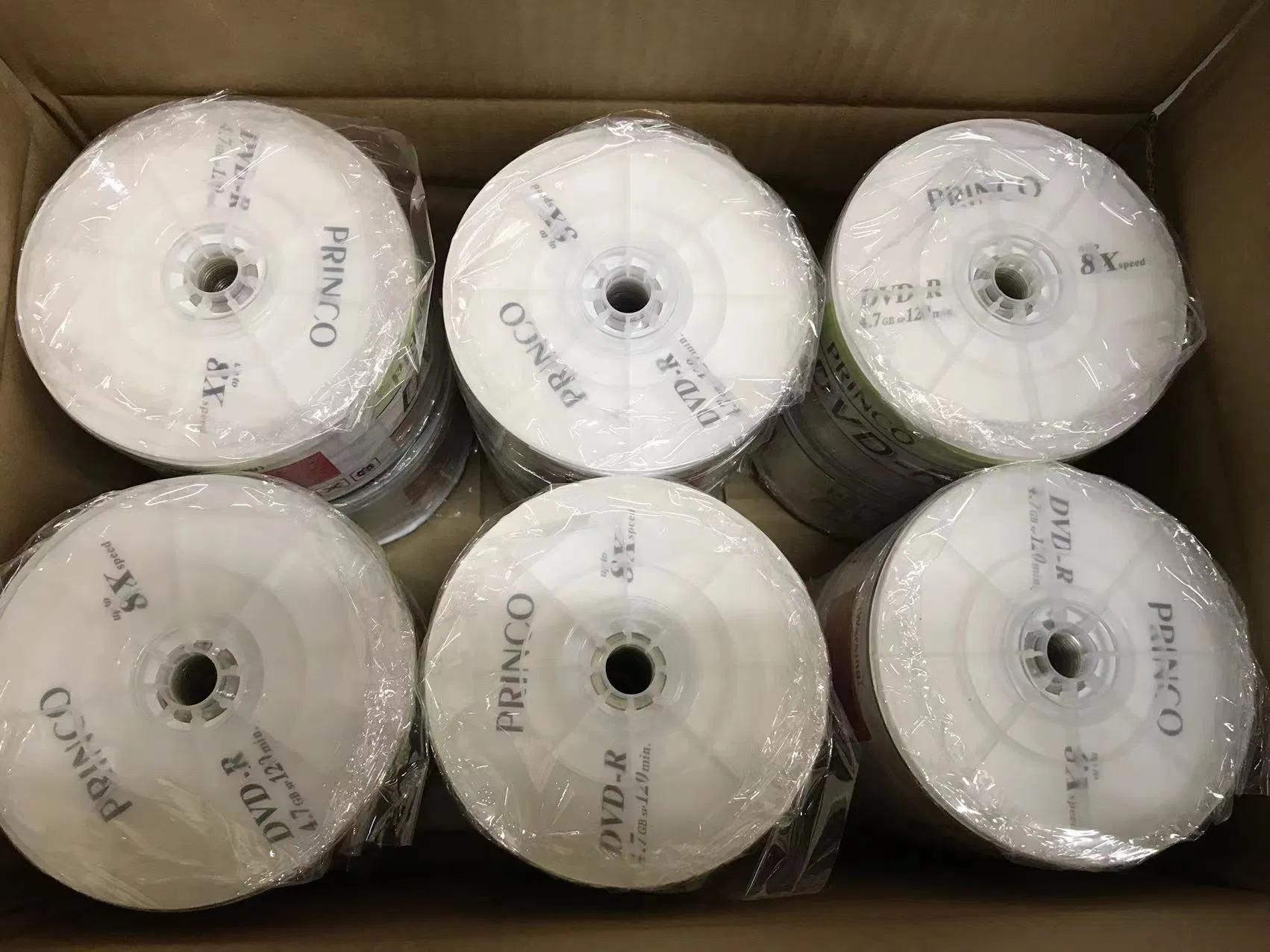 DVD-R диски 4.7ГБ, 16x, однослойные, для печати