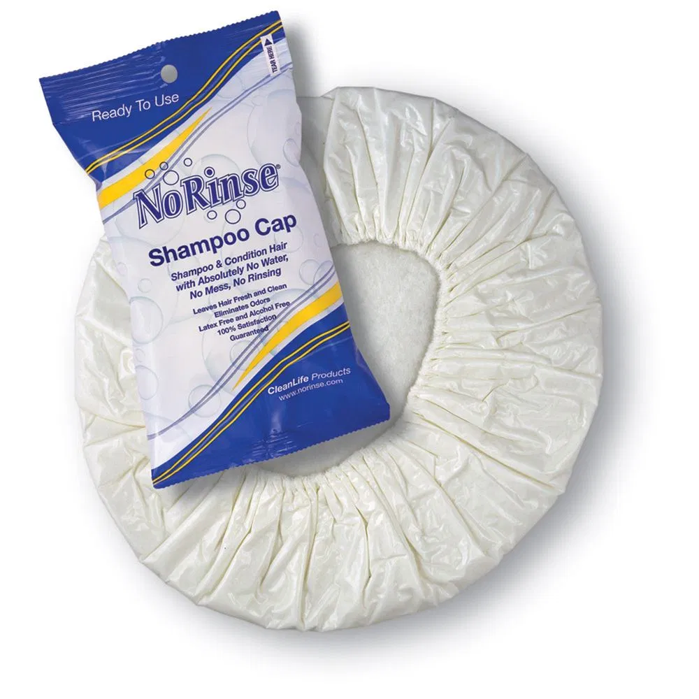 Shower Free Disposable No Rinse Bath Shampoo Cap