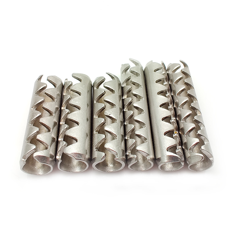 Stainless Steel Toothed Elastic Cylindrical Pin