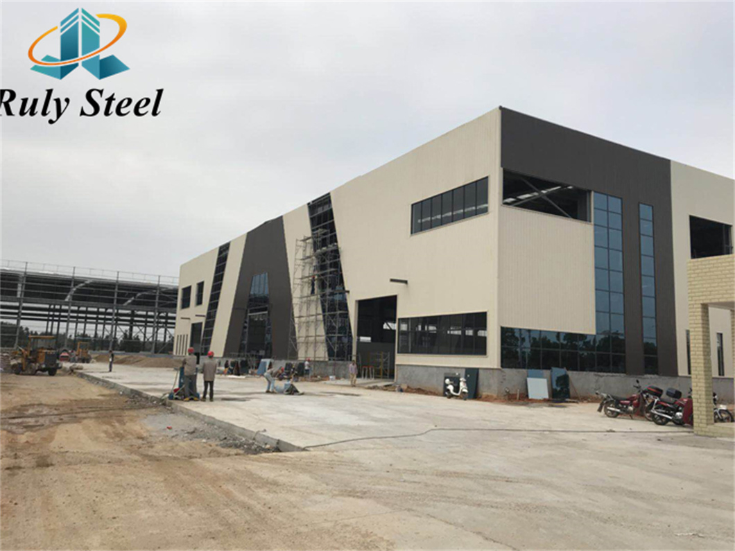 Large Span Anti-Seismic Wind-Resisting Short Construction Period Prefabricated Stee Structure Light /Heavy Industry Workshop