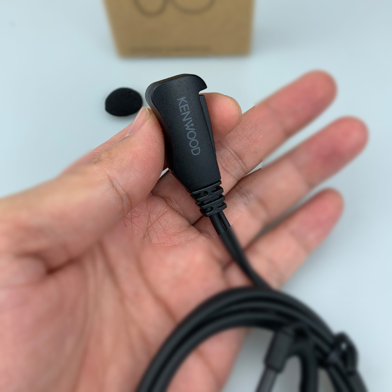 Kenwood Walkie Talkie Earpiece Acoustic Tube Mic Ptt Headphone Earbud 2 Pin K-Type for Baofeng Walkie-Talkie Radio Headset