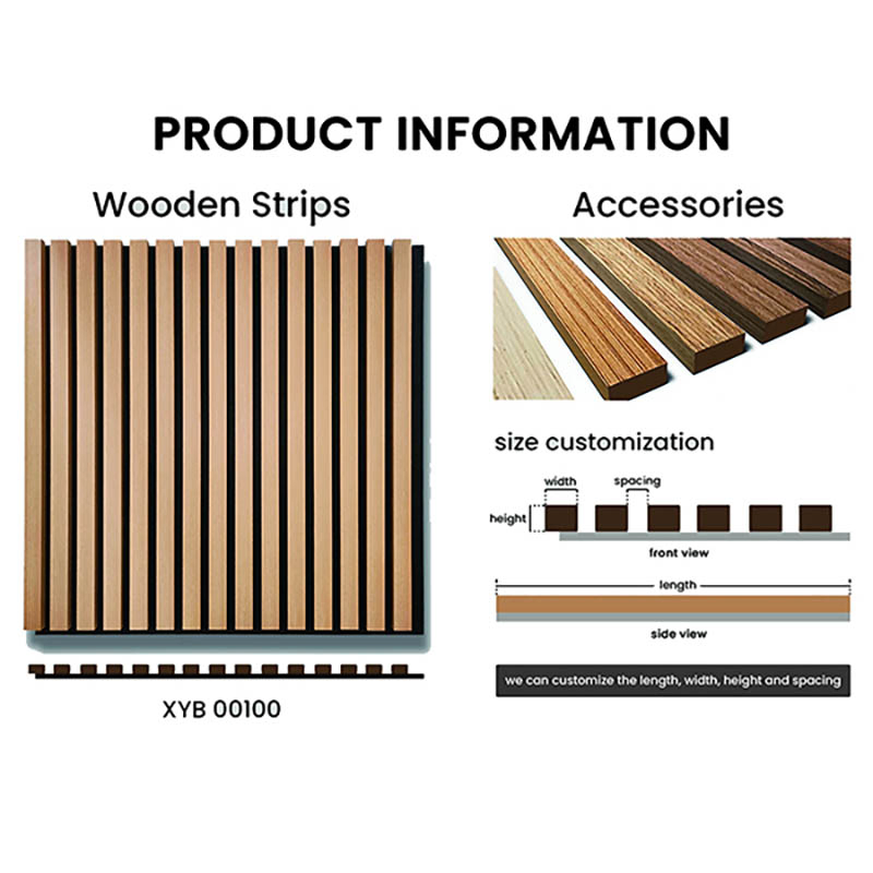 Decorative Acoustic 3D Printed Design Interior Composite Fluted Wall Panel with WPC