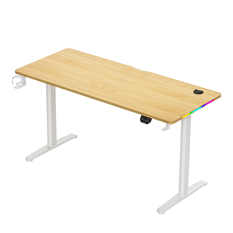 Factory Supply Home Bedroom Writing Desk Corner Gaming Desks Computer Table with LED Lights