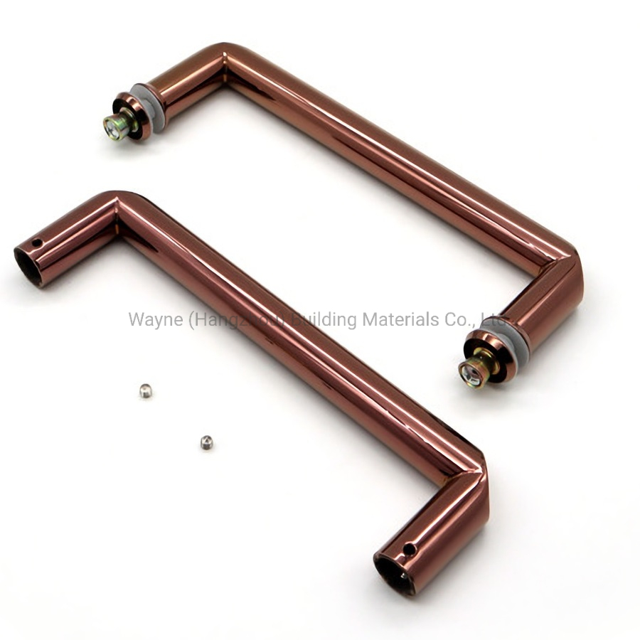 Everstrong Shower Door Handle Hardware Tempered Glass Shower Door Handle Bathroom Stainless Steel Double Side Push Pull Shower Glass Door Handles