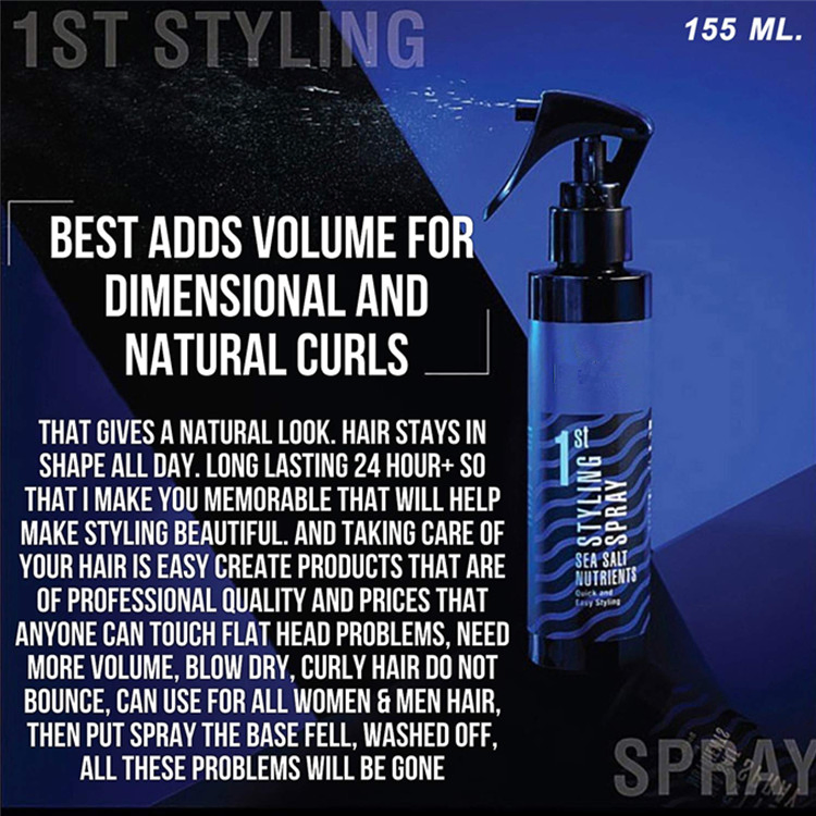 Professional Custom Nutrients Hair Texturizing Volumizing Hair Styling Spray