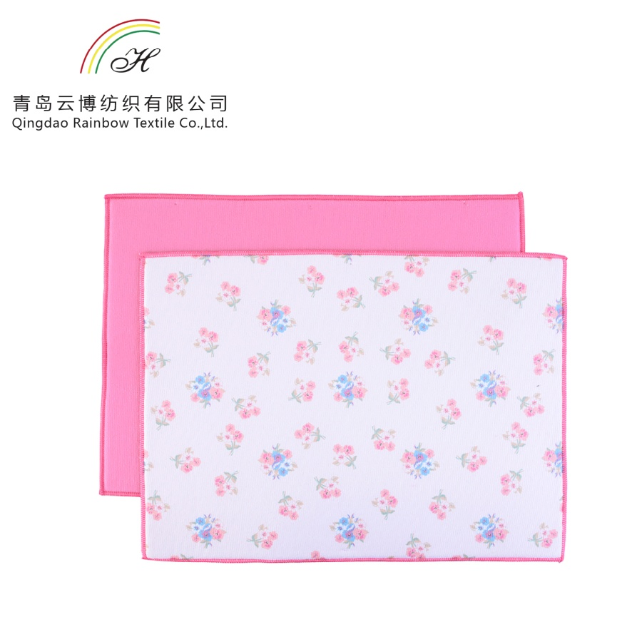Factory Customized Powder Flower Dish Drying Mat for Kitchen Absorbent Pad Mats Dish