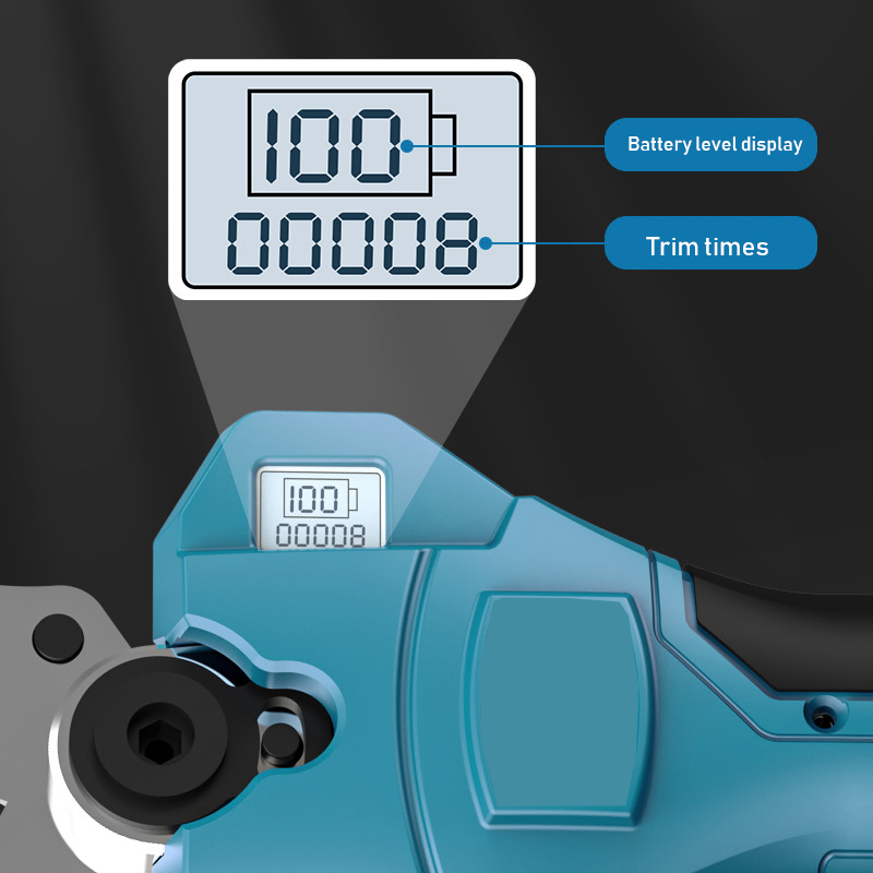 0-40mm Electric Pruning Shears Garden Pruning Shears Cordless Lithium Battery Branch Scissors for Garden Yard Pruning Cutter