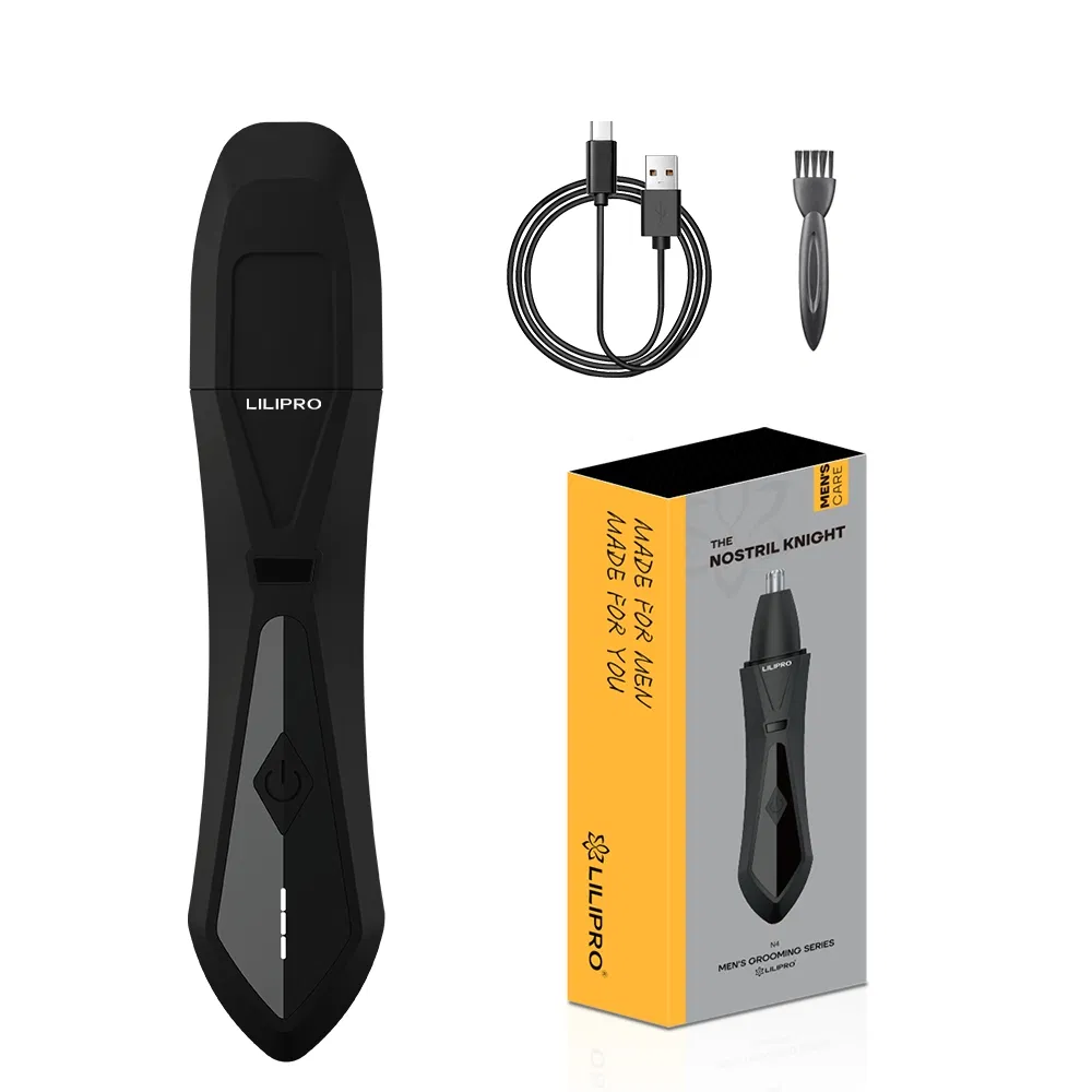 Lilipro N4 Electric Nose & Ear Hair Trimmer Rechargeable Battery Wet/Dry Easy to Clean Improved Stainless Steel Replaceable Blade