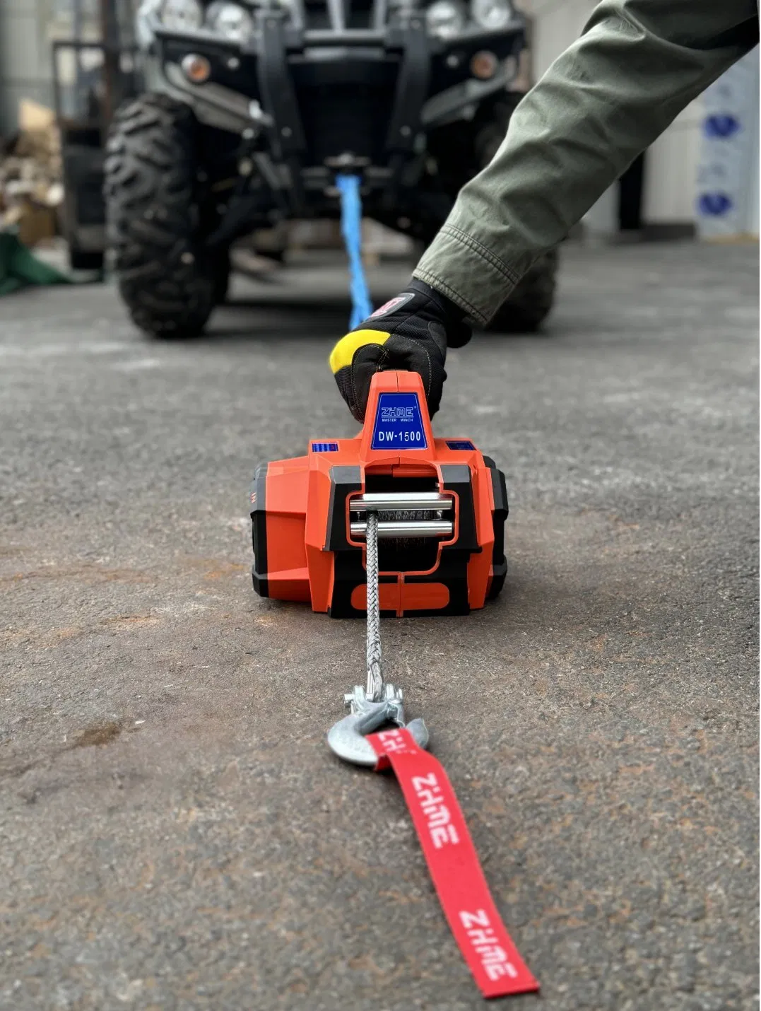 1500lb (686kg) Drill Winch for Lifting and Pull Portable Hoist