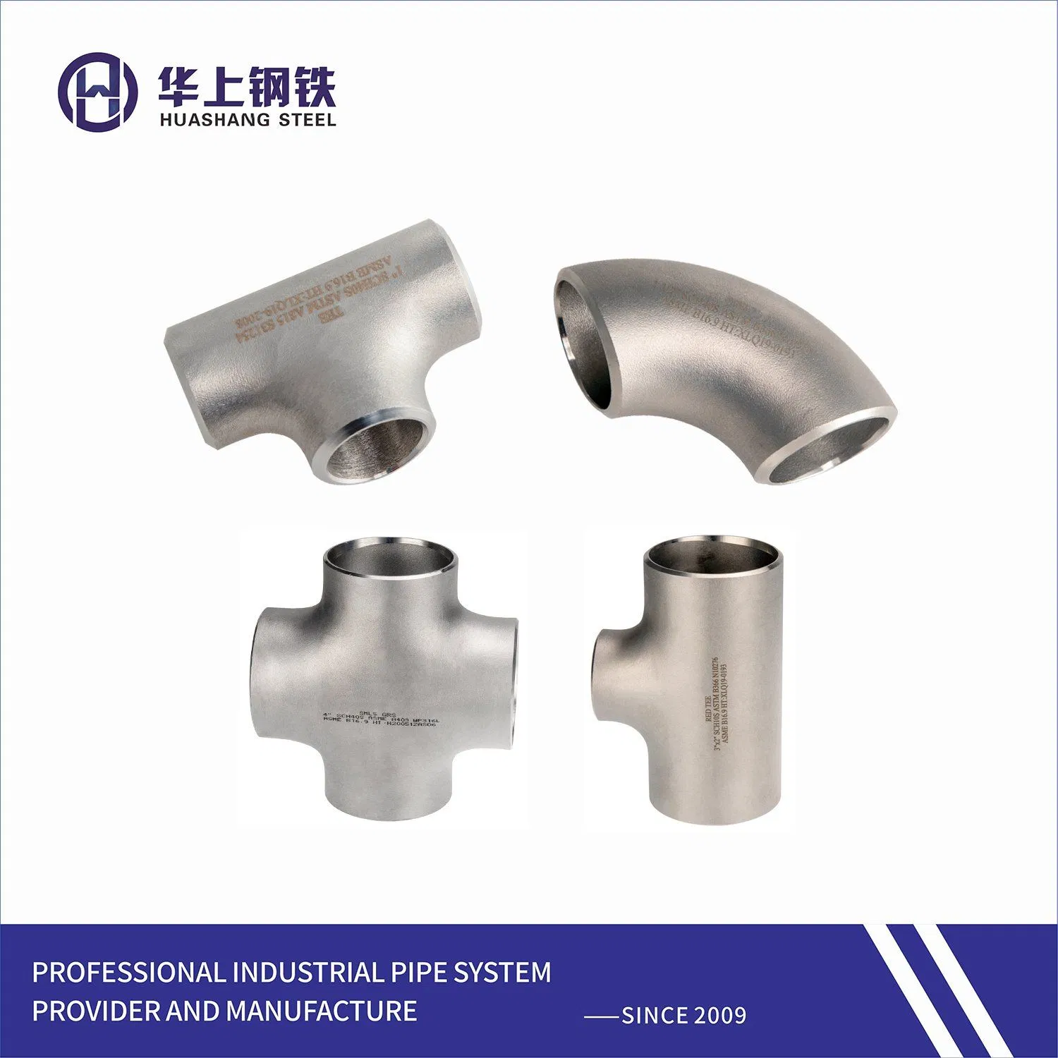 High Quality Price SS304/316L Pipe Fitting-Butt Welding Stainless Steel Cross