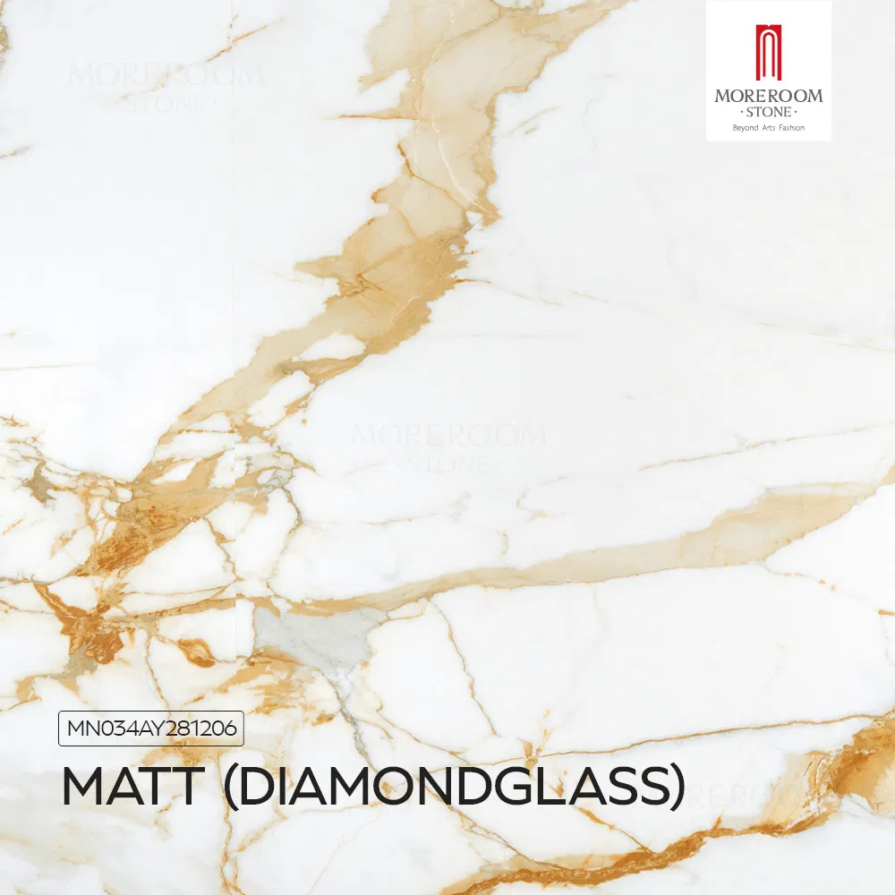 Sintered Stone Calacatta Gold Marble Slab for Luxury Kitchen Island Countertops