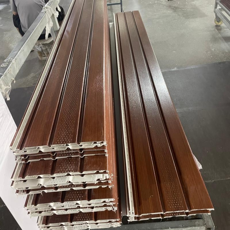 Decorative Wood Cielo PVC Exterior Plastic T&G for Ceiling Soffit Panel